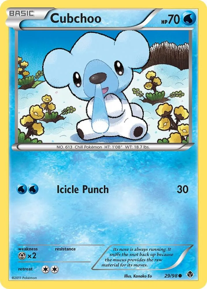 Cubchoo card front