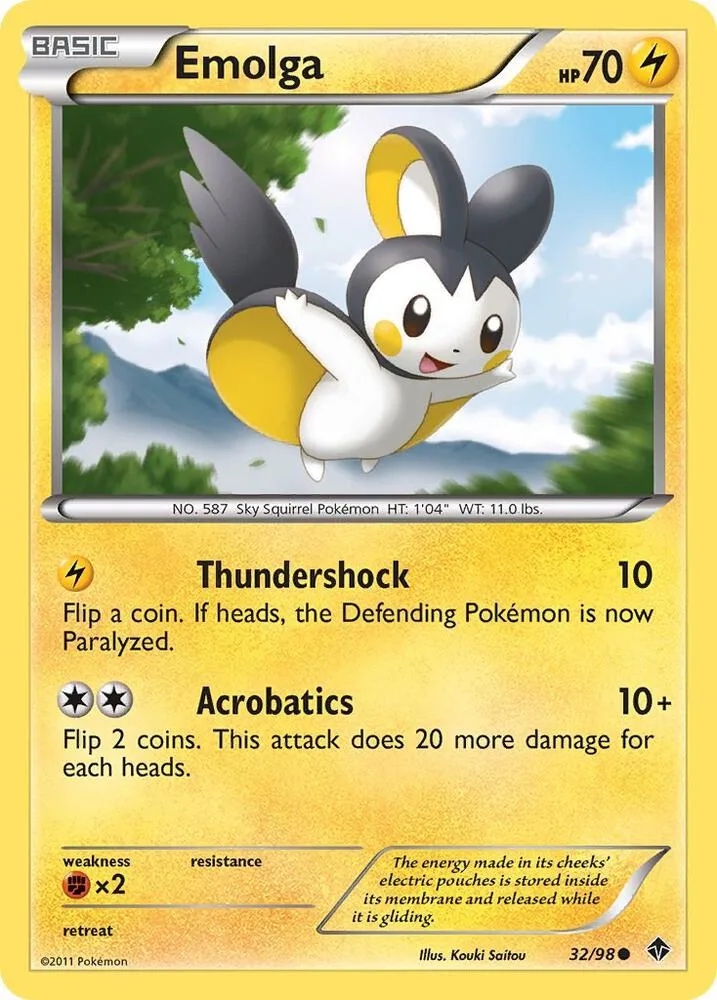 Emolga card front