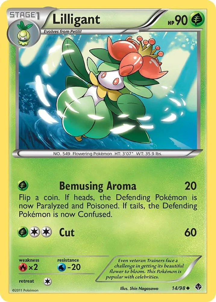 Lilligant card front
