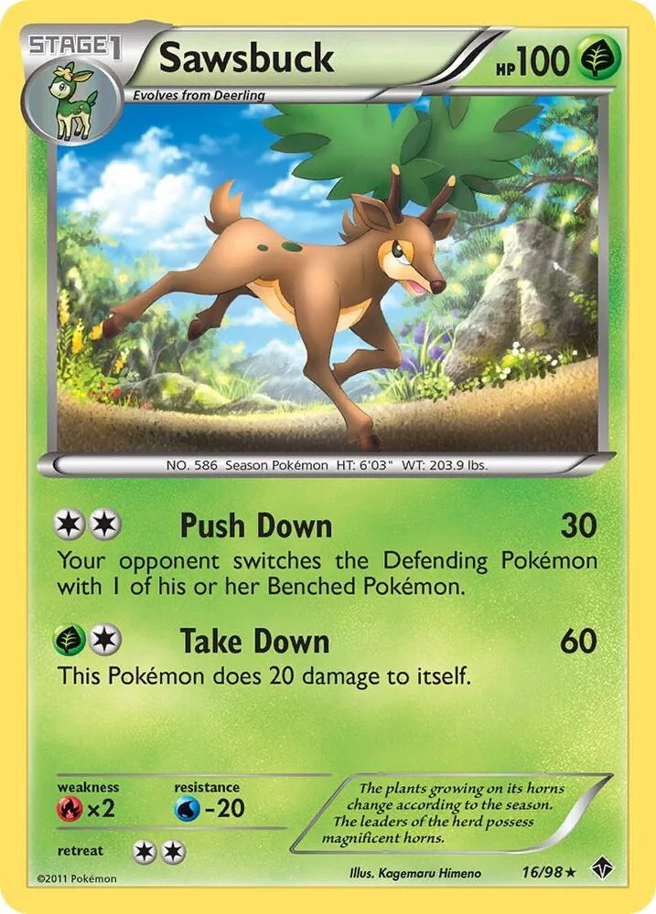 Sawsbuck card front