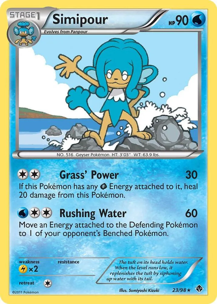 Simipour card front