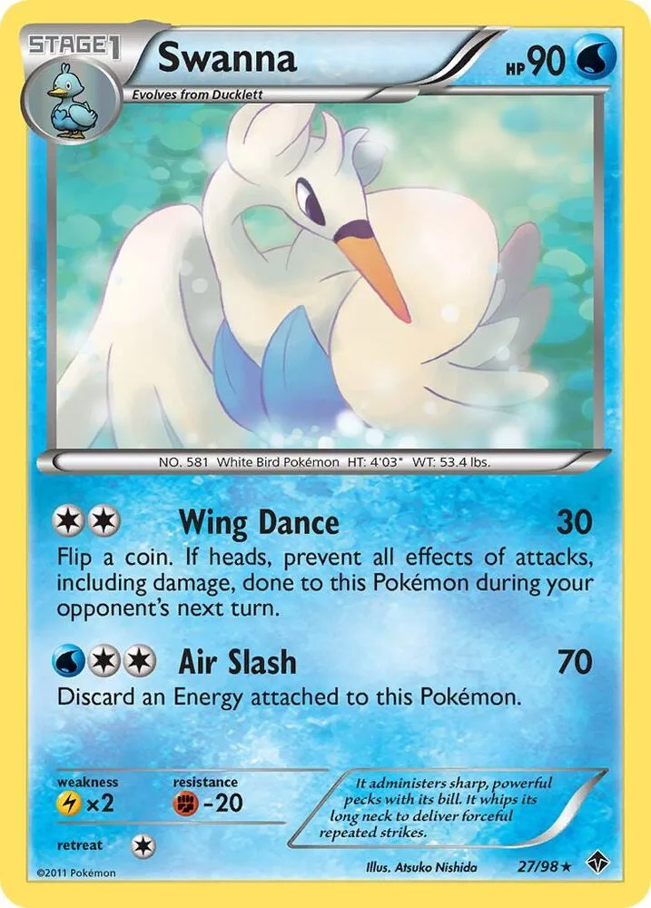 Swanna card front