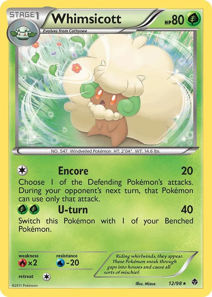 Whimsicott card front