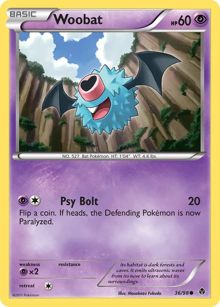 Woobat card front