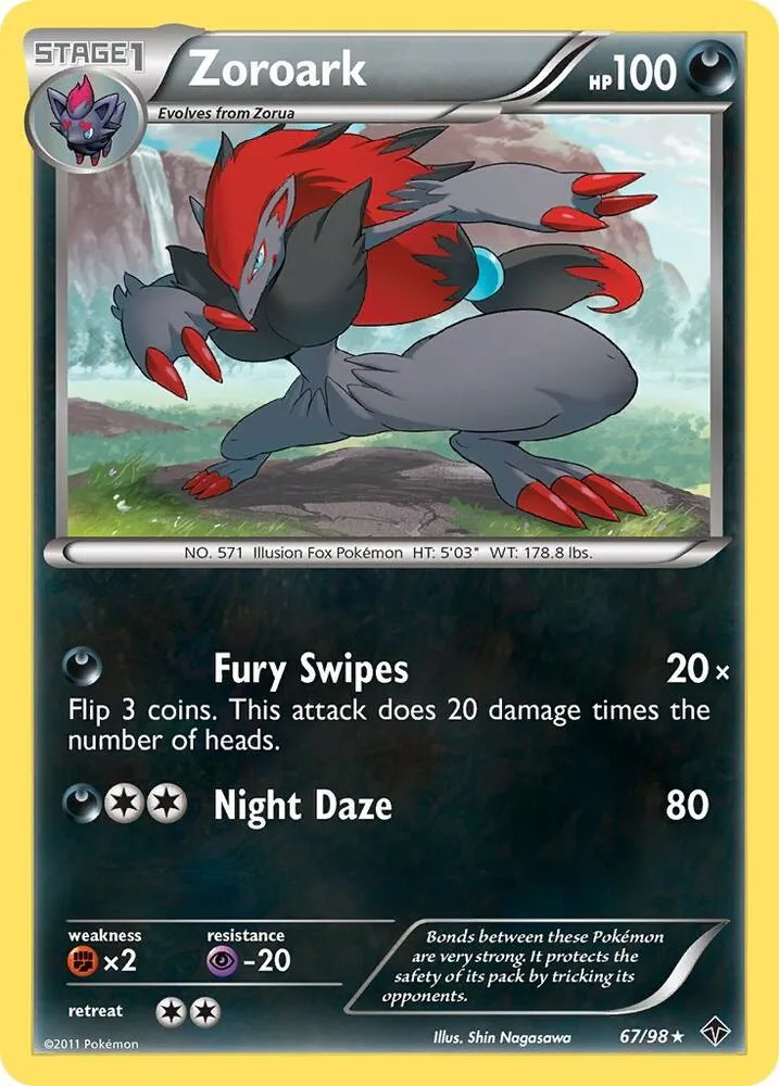 Zoroark Reverse Holofoil card
