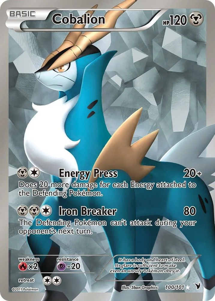 Cobalion (100 Full Art) Holofoil card