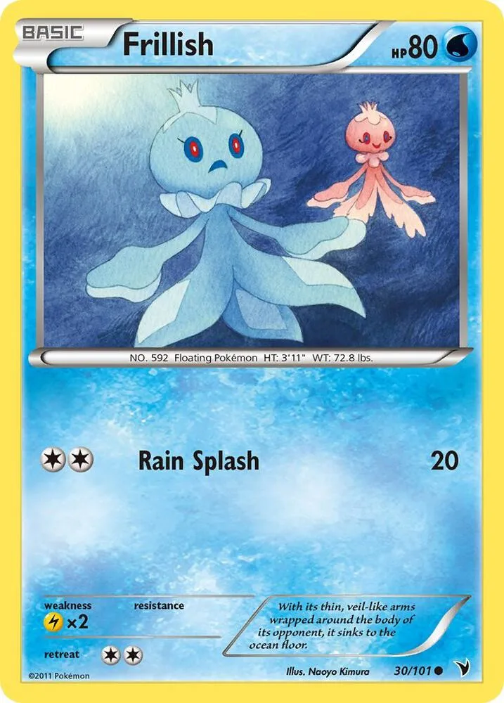 Frillish card front
