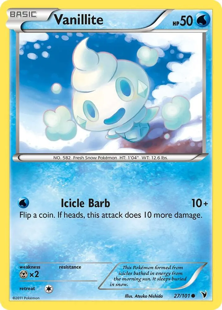 Vanillite card front