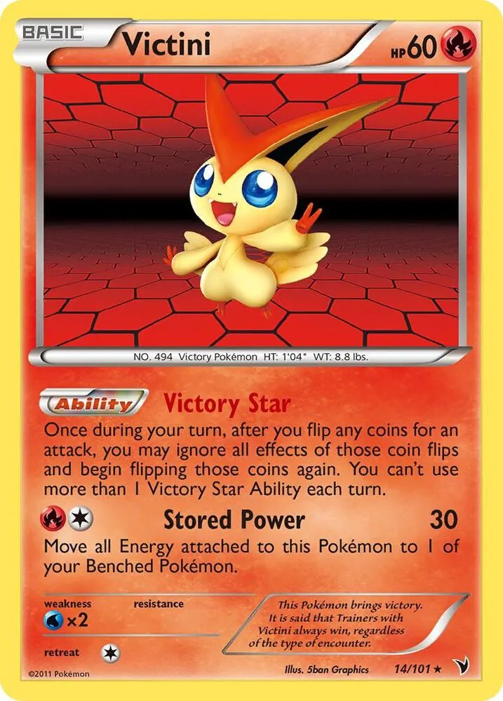 Victini card front