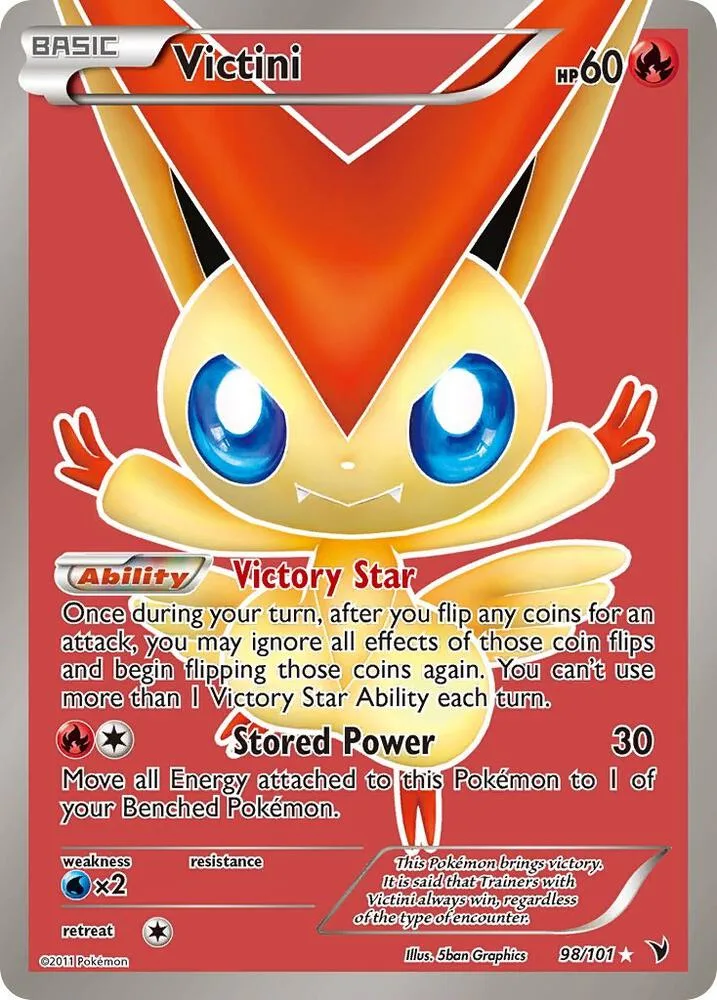 Victini (98 Full Art) Holofoil card