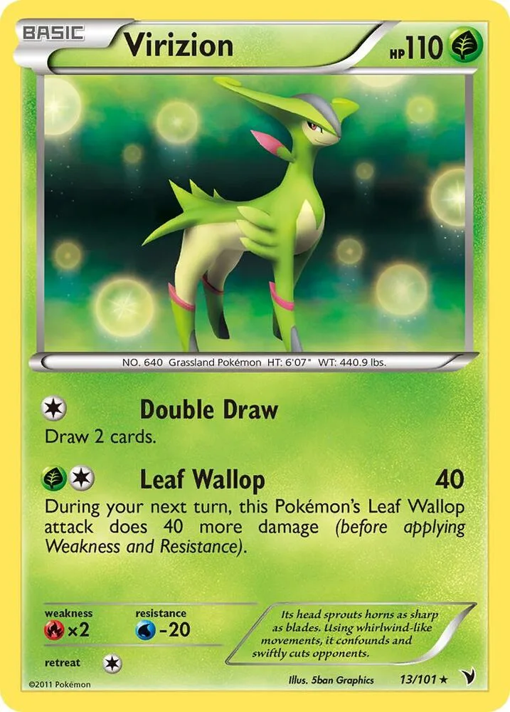 Virizion card front