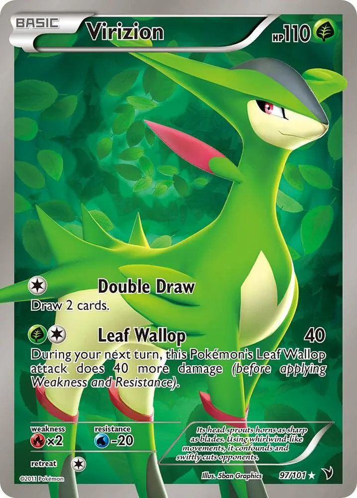 Virizion (Full Art) Holofoil card