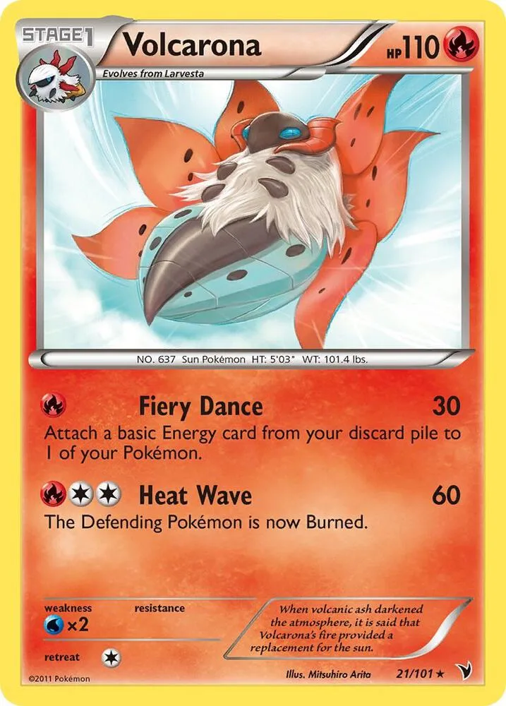 Volcarona card front