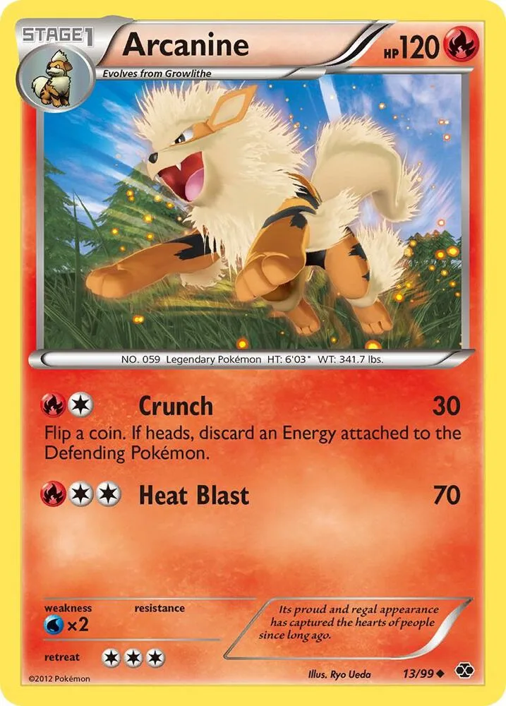 Arcanine card front