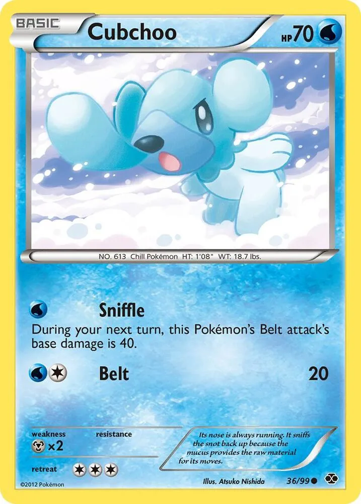 Cubchoo card front