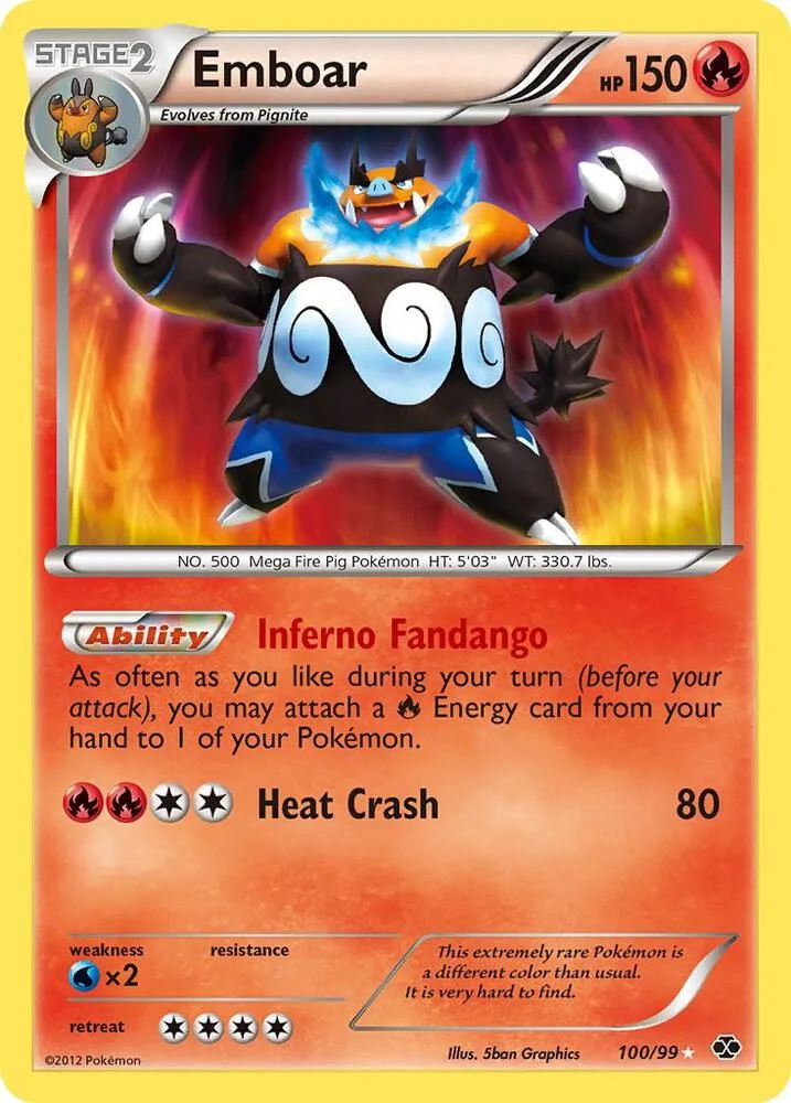 Emboar Holofoil card