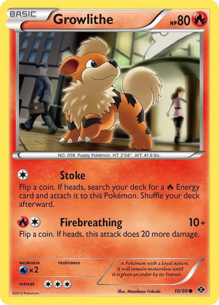 Growlithe card front