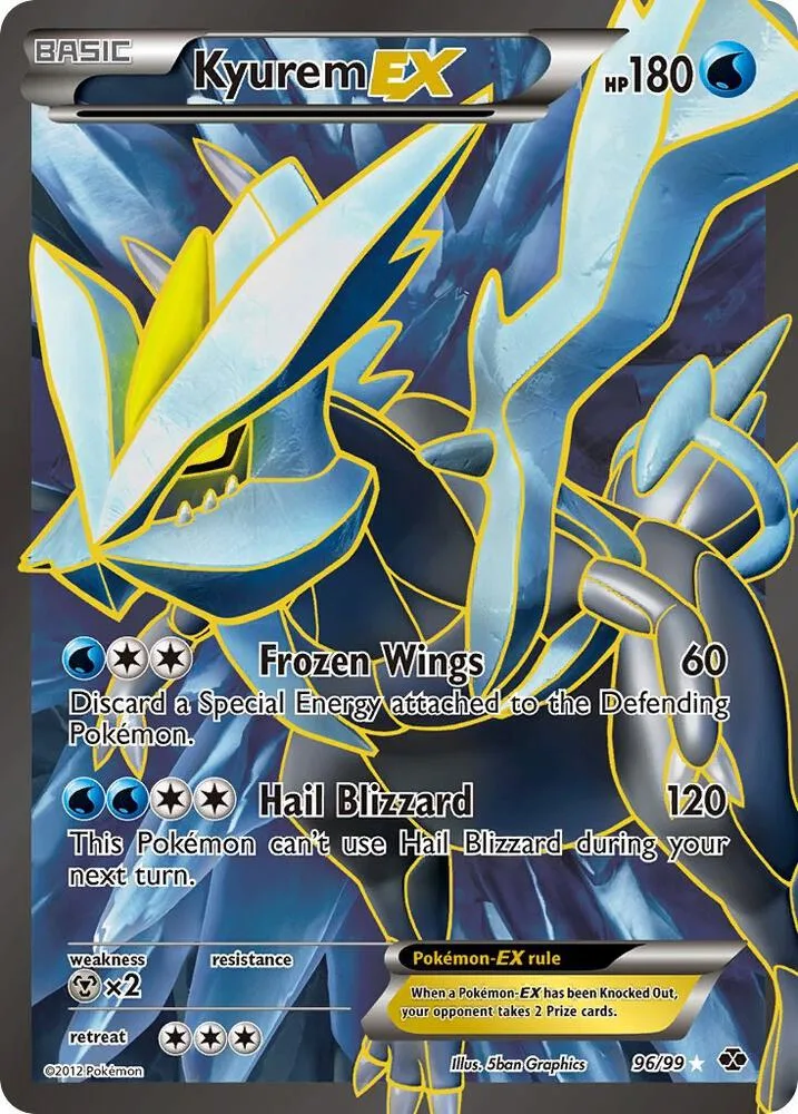 Kyurem EX (96 Full Art) Holofoil card