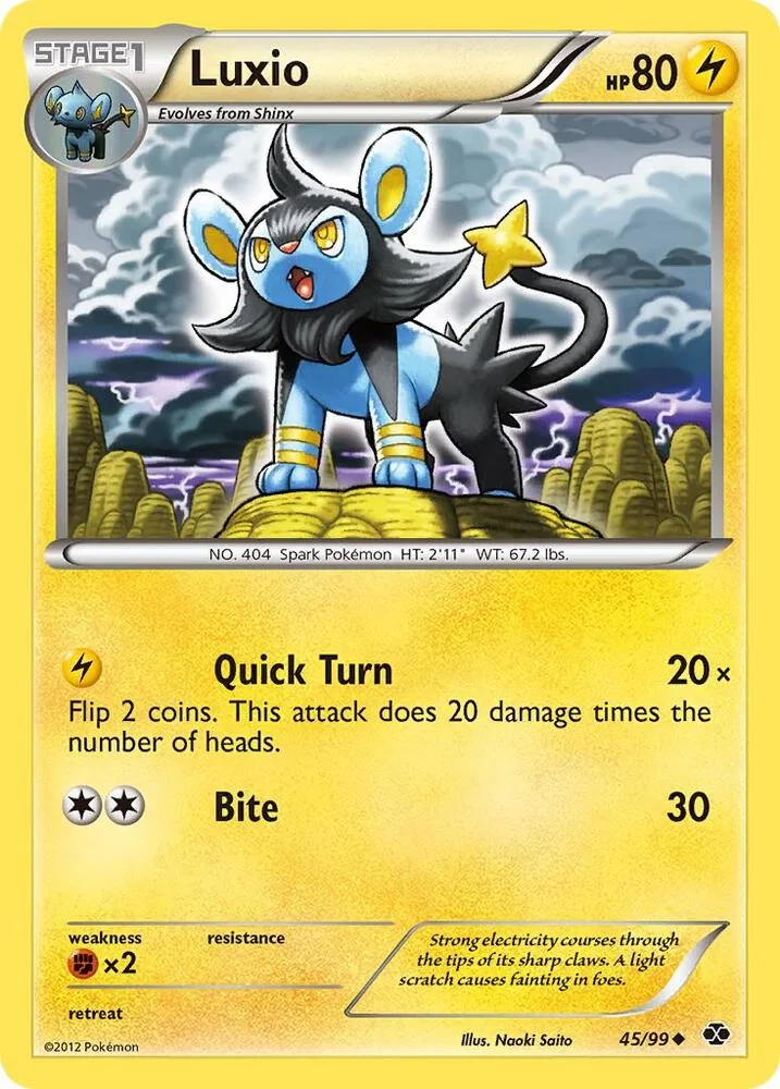 Luxio card front