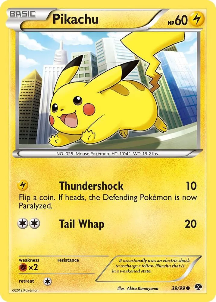 Pikachu card front
