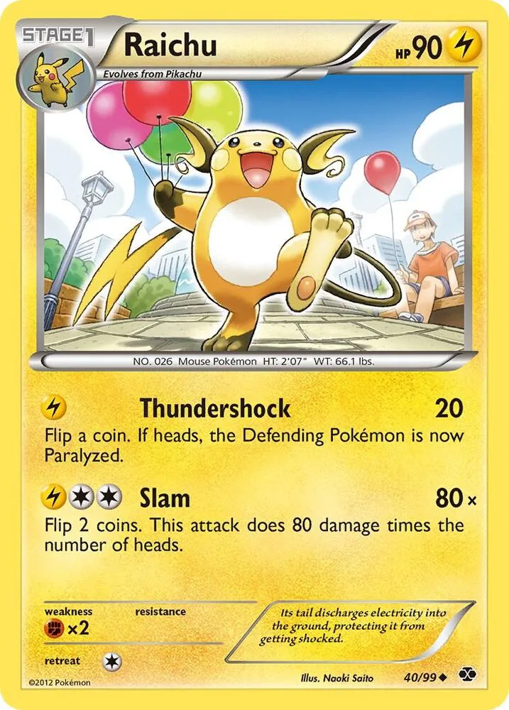 Raichu card front