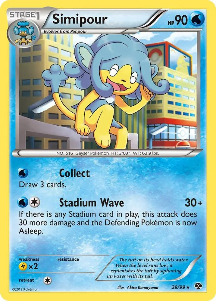 Simipour card front
