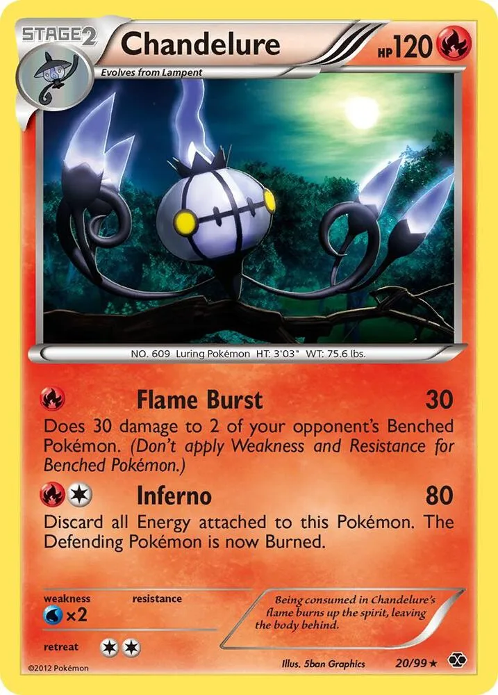 Chandelure card front