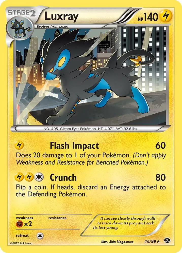 Luxray card front
