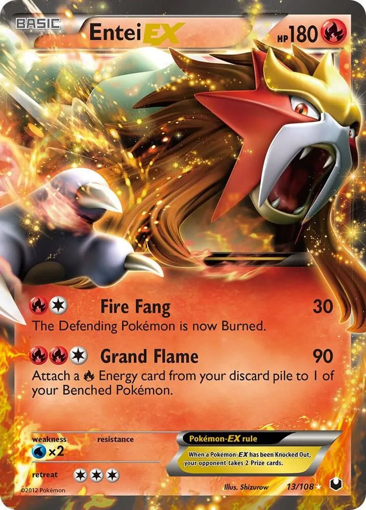 Entei EX card front