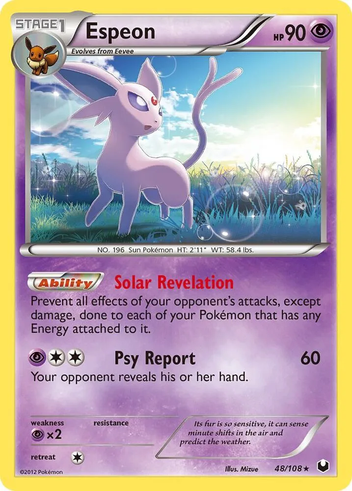 Espeon card front