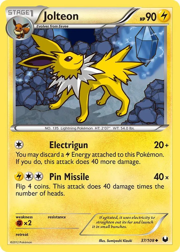 Jolteon card front