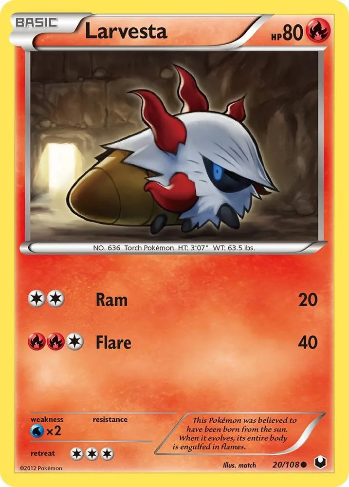 Larvesta card front