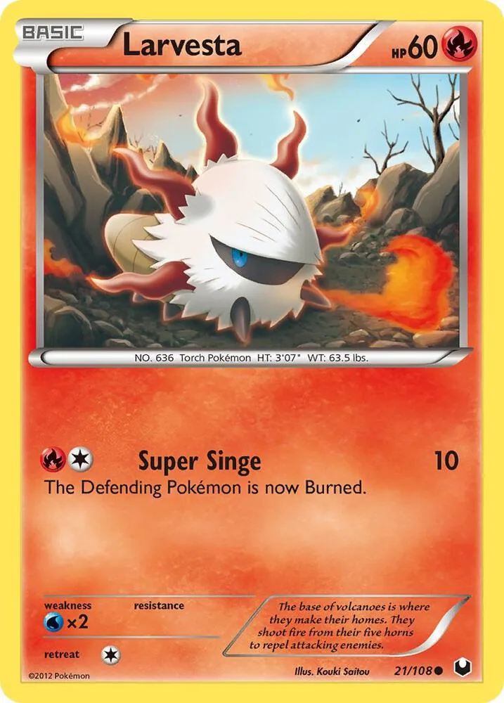 Larvesta card front