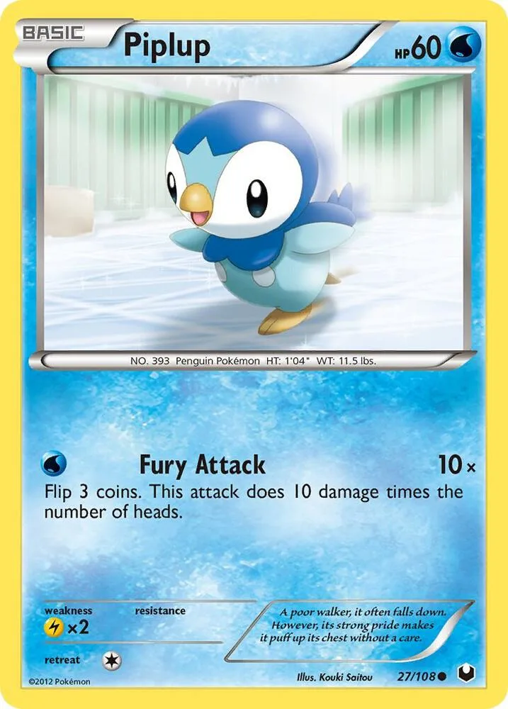 Piplup card front