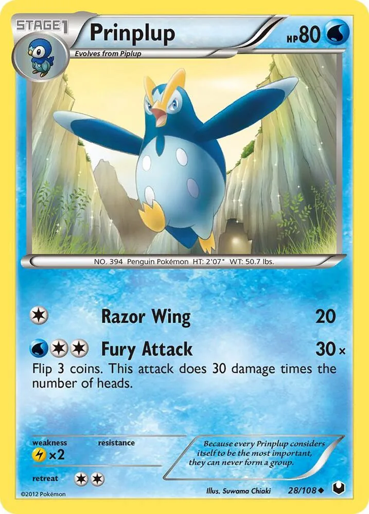Prinplup card front