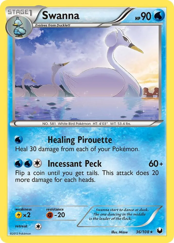 Swanna card front