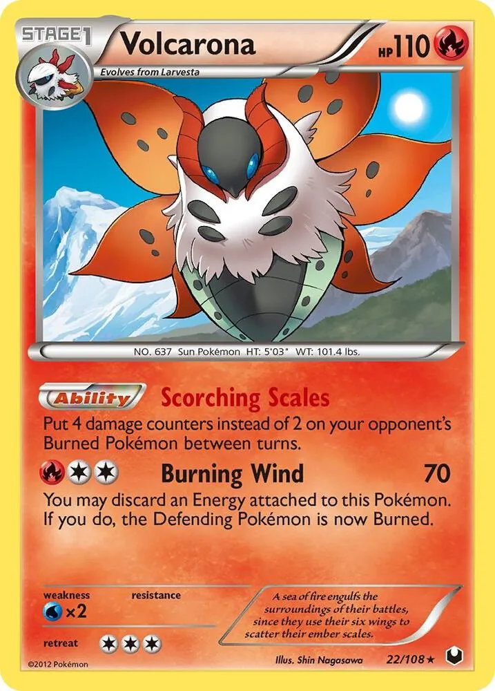 Volcarona card front
