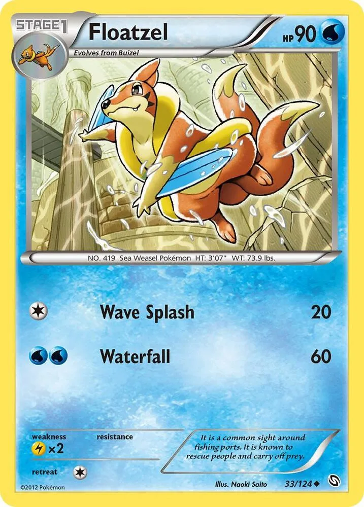 Floatzel card front