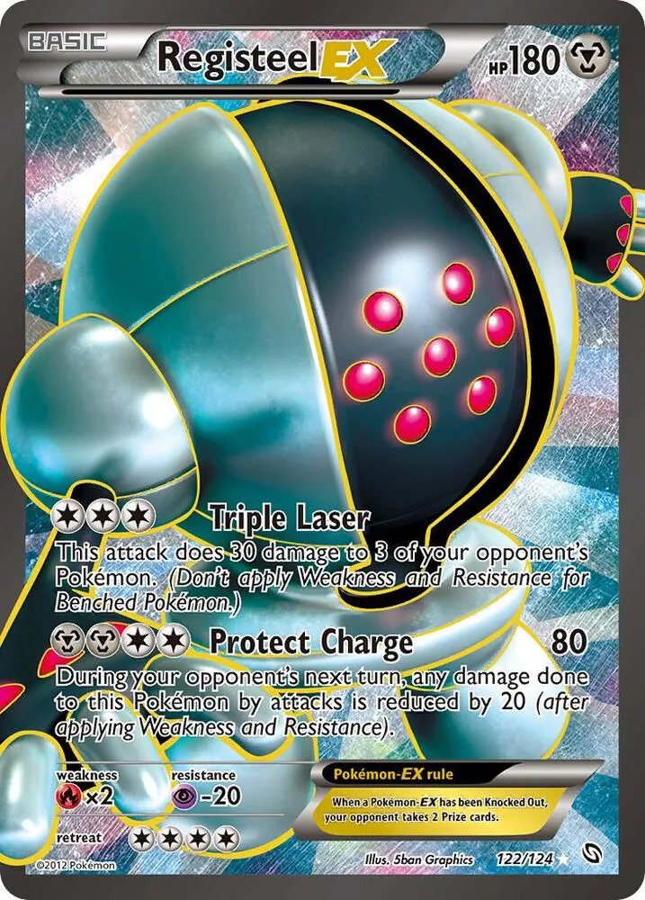 Registeel EX (122 Full Art) Holofoil card
