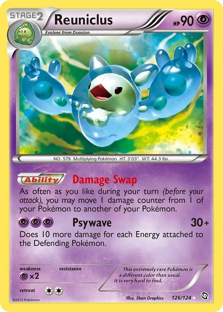 Reuniclus Holofoil card