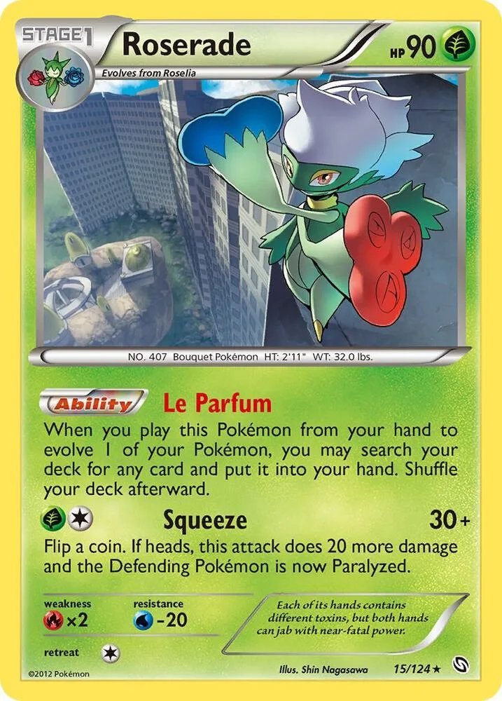 Roserade card front