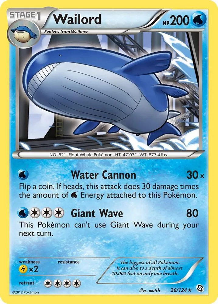 Wailord card front