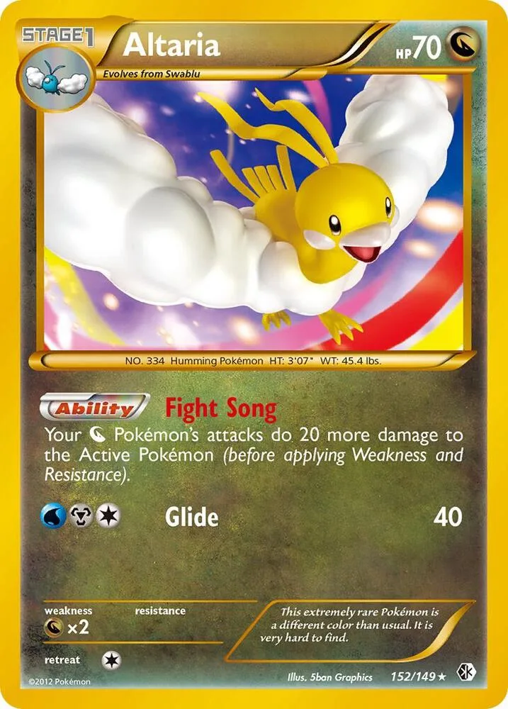 Altaria Holofoil card