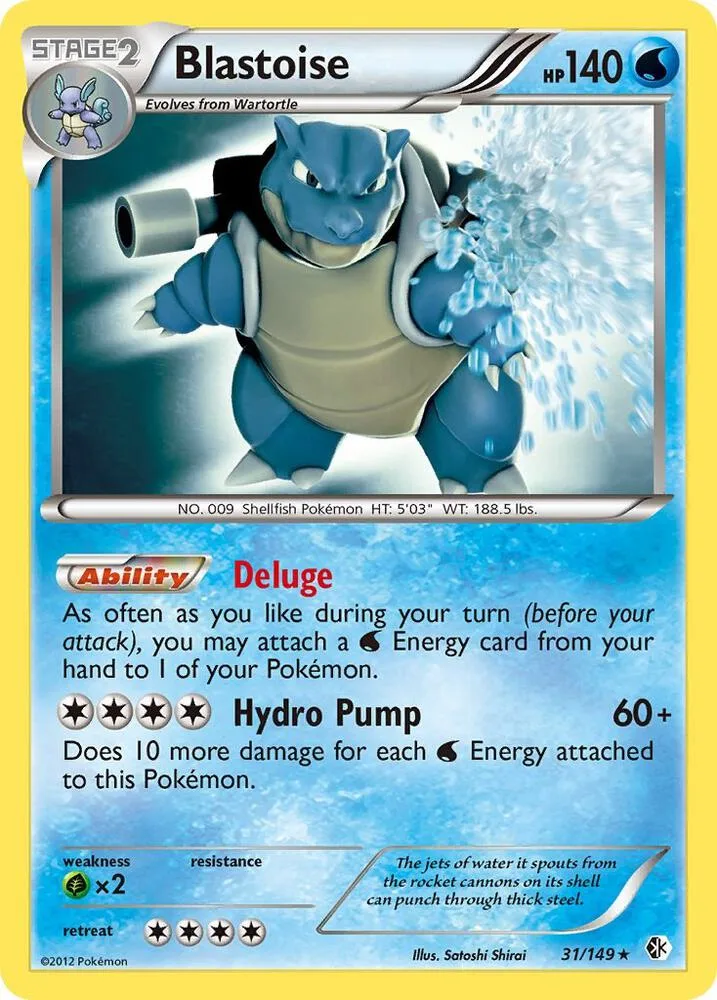 Blastoise card front