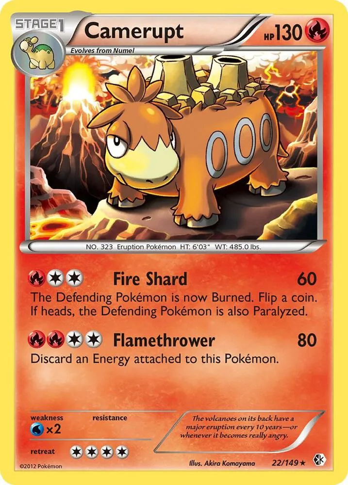 Camerupt card front