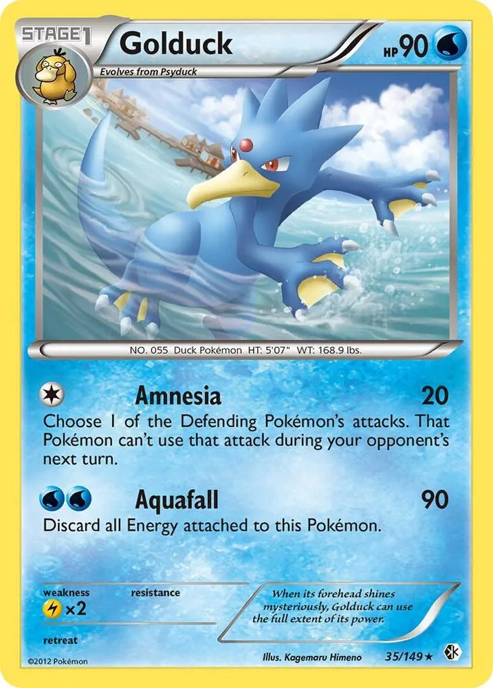 Golduck card front