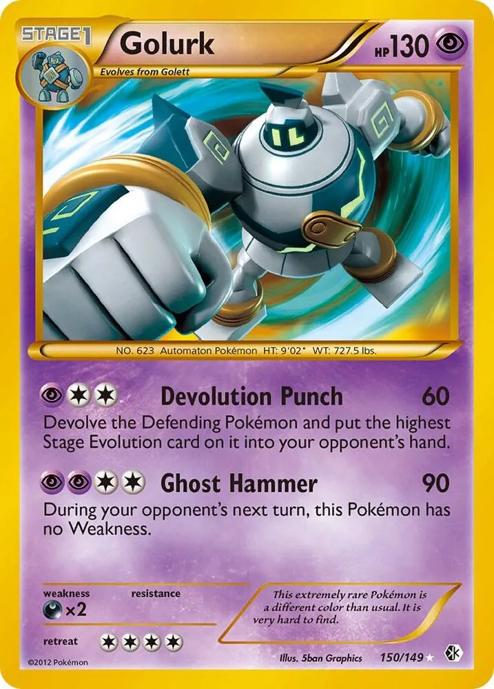 Golurk Holofoil card