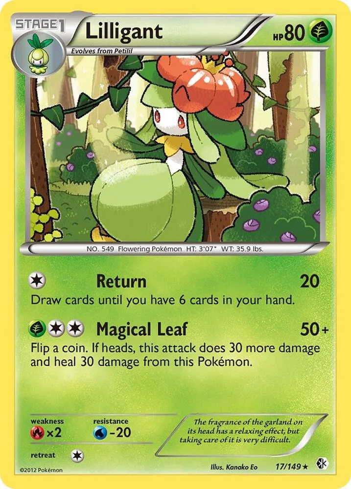 Lilligant card front