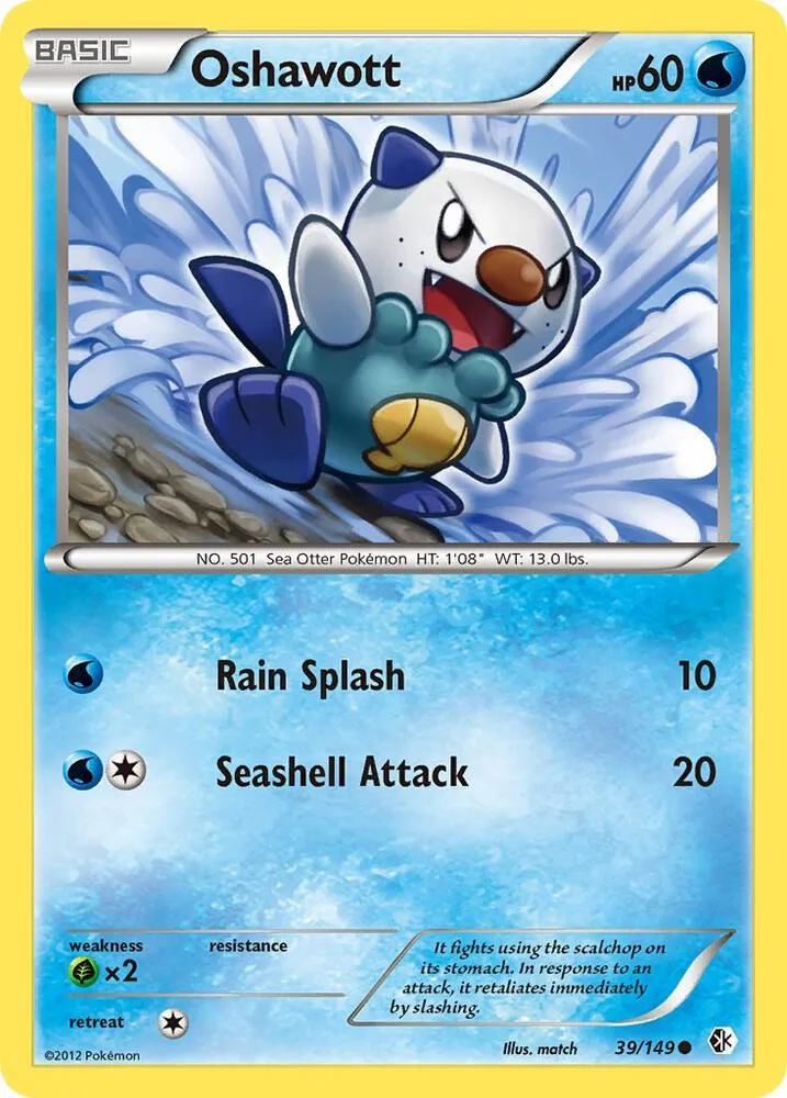 Oshawott card front