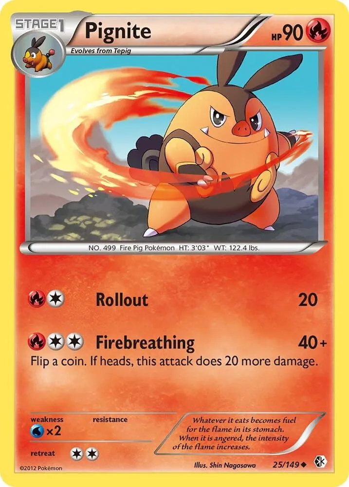 Pignite card front